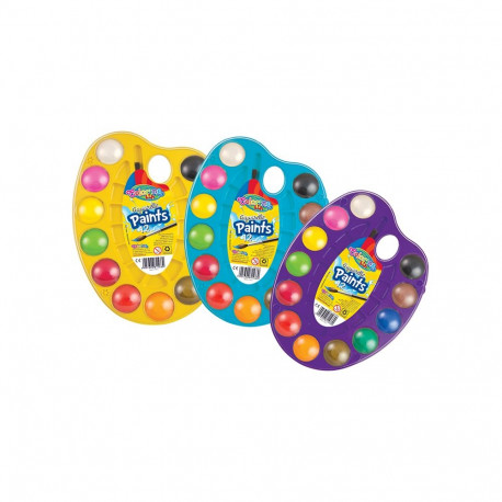 Akvarellvärvid paletil Colorino kids, 12 värvi