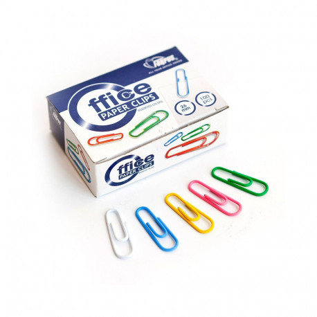 Kirjaklambrid Forpus 26mm, 100tk värvilised (2 tk)