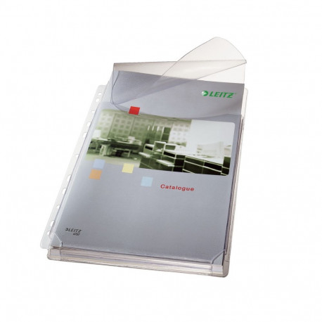 Köidetavad känguru A-taskud klapiga A4 Leitz, läbipaistev, 5 tk