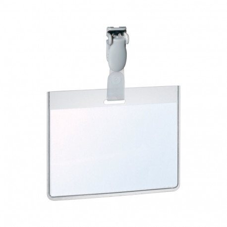 Nimesildihoidja plastist trakskinnitusega, horisontaalne, 90 x 60mm, 25 tk