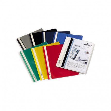 Kiirköitja Durable Duraplus A4, esikaanetasku, must (2 tk)