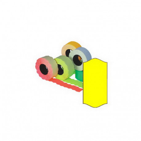 Markeerimislindid 26x12mm, kollane/ümar, 5 tk