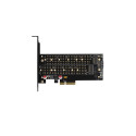 AXAGON PCIe NVMe with SATA M.2 adapter | PCEM2-DC