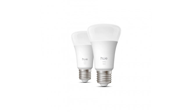 Philips Hue W 1100 A60 2P EU | E27 | 9.5 W | Soft white light | Bluetooth and Zigbee