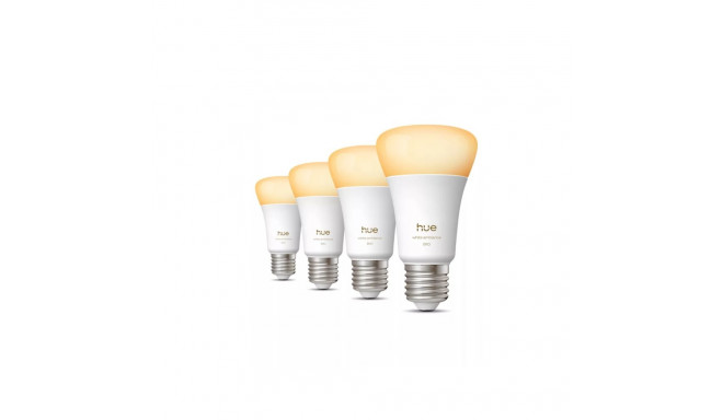 Philips Hue WA 810 A60 4P EU | E27 | 6 W | Warm to cool white light | Bluetooth and Zigbee
