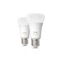 Philips Hue WA 1100 A60 2P EU | E27 | 8.1 W | Warm to cool white light | Bluetooth and Zigbee