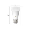 Philips Hue WA 810 A60 4P EU | E27 | 6 W | Warm to cool white light | Bluetooth and Zigbee