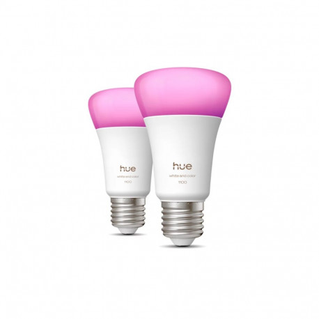 Philips Hue WCA 1100 A60 2P EU | E27 | 8.1 W | White and colour light | Bluetooth and Zigbee