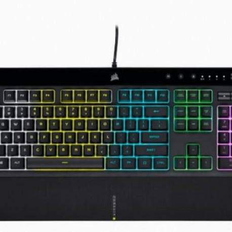 Product Overview: A high-performance membrane gaming keyboard by Corsair featuring 