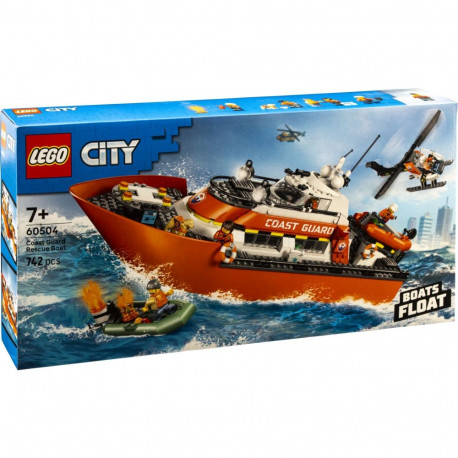 LEGO City Exploration 60504 rannikuvalve päästelaev ja helikopter