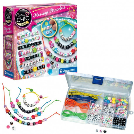 Crazy Chic helmeste komplekt sõnumiga käevõrud Clementoni 18640