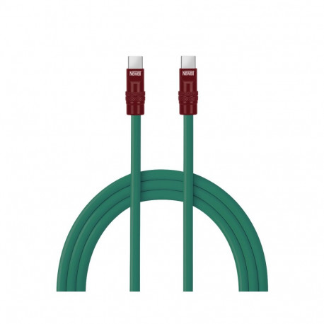 Newell USB-C - USB-C 100 W cable, 2 m, Silicone, Green-Maroon