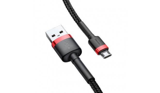 Baseus Micro USB Cafule Cable 2.4A 1m Red + Black (CAMKLF-B91)