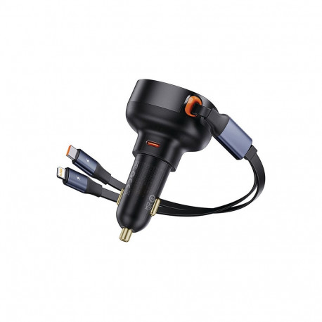 "Baseus Enjoyment Pro Ladegerät C+ einziehbar & iP Kabel 60W"