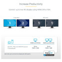 "D StarTech HDMI DVI USB 3 DOCKING STATION"