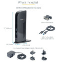 "D StarTech HDMI DVI USB 3 DOCKING STATION"
