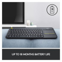 "Logitech WIRELESS TOUCH KEYBRD K400 PLUS"