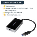 "D StarTech USB 3 TO HDMI W/ USB HUB"