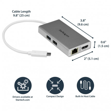 D StarTech USB-C multiport adapter