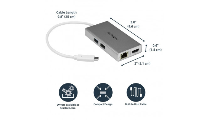 D StarTech USB-C multiport adapter