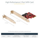 "D StarTech SATA III RAID PCIE CARD 2PT"