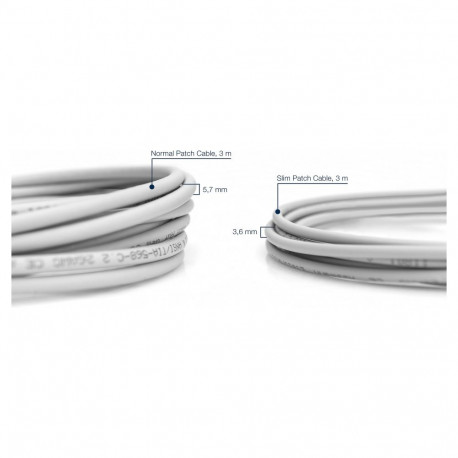DIGITUS CAT 6 U/UTP Slim patch-kaabel, 3m, hall