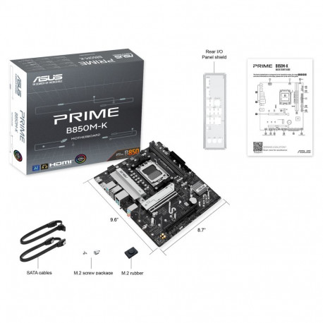 ASUS PRIME B850M-K emaplaat
