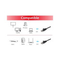 "Equip Patchkabel Cat6 U/UTP 2xRJ45 1.50m schwarz Polybeutel"