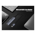 "Equip Dock USB-C->GbE.100WPD3.0 15cm gr"