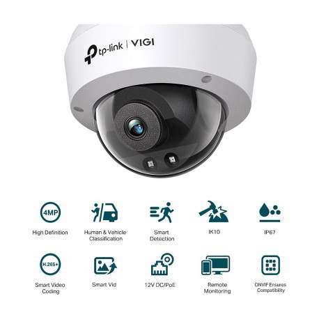 TP-Link Omada VIGI C240I(2.8mm) 4MP võrgu-kuppelkaamera
