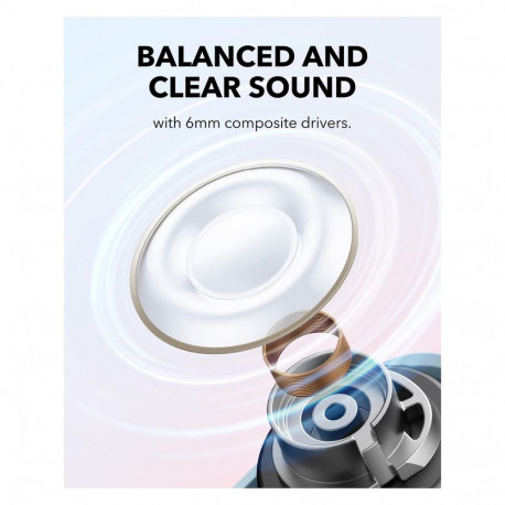 "ANKER Soundcore A30i blue Bluetooth Earbuds NC ANC IP54 nur 3.7g je Earbud leicht Lippenstift Desig