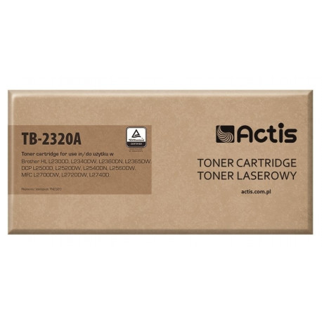 Actis TB-2320A tooner (asendus Brother TN-2320, TN2320; standard; 2600 lehekülge; must)