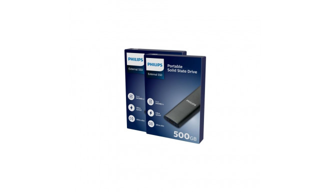 Philips External SSD 500GB Ultra speed Space grey