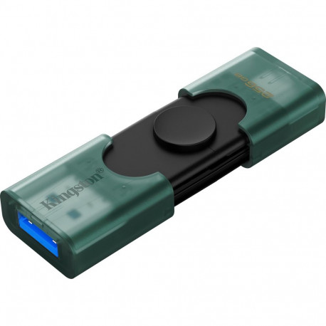 DataTraveler Duo 256 GB (grün/schwarz, USB-A, USB-C)