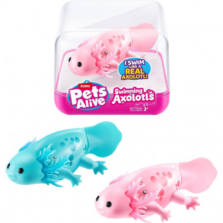Pets Alive ujuv aksolotlfiguur, segapakendis, 1tk