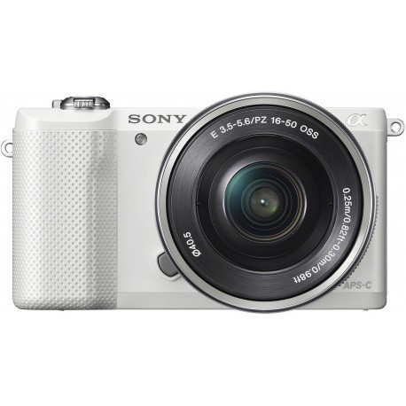 Sony a5000 + 16-50mm Kit, valge