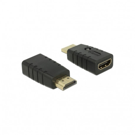 Adapter HDMI (Stecker) > HDMI (Buchse), EDID Emulator (schwarz)