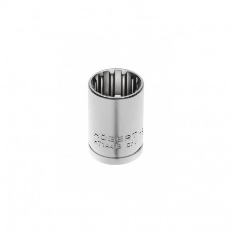 Hogert HT1A415 Spline socket, 1/2", 15mm, CrV50BV30, DIN 3124, 38mm, drop-forged, matt finish