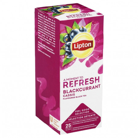 Berry tea LIPTON Blackcurrant 25 pcs in a foil envelope