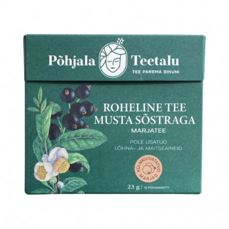 Marjatee PÕHJALA TEETALU roheline tee mustsõstraga 10tk
