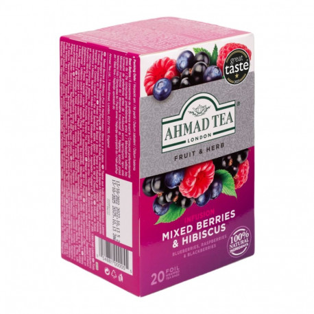 Herbal tea AHMAD berry mix/hibiscus 20 pcs in an envelope