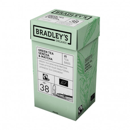 Green tea BRADLEYS no. 38 Sencha & Matcha 25 pcs