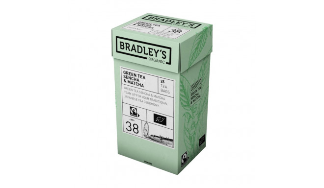 Green tea BRADLEYS no. 38 Sencha & Matcha 25 pcs