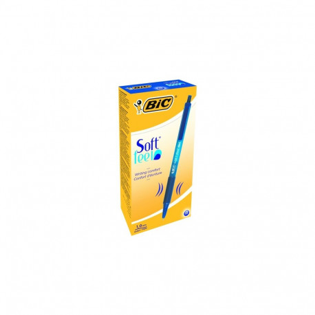 BIC Ballpoint pens SOFTFEEL CLIC 0.32 mm, blue, Box 12 pcs. 914346