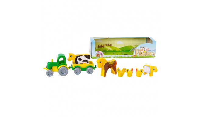 Tigres traktor loomadega Kid Car