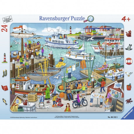 Ravensburger suur plaatpusle 24 tk Päev sadamas