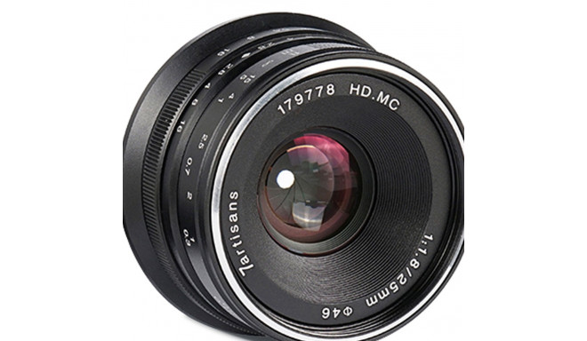 7Artisans objektiiv 25mm f/1,8 - MFT