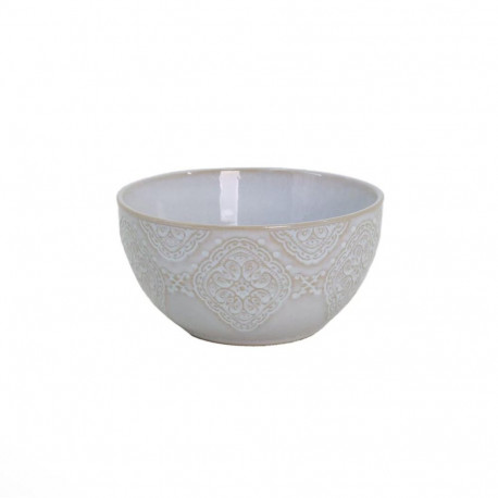 BOWL 14.5CM WHITE WHITE ARABIC