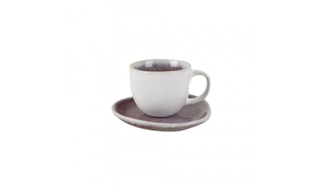 MUG WITH PLATE 100ML PURPL CHERRY VELVET