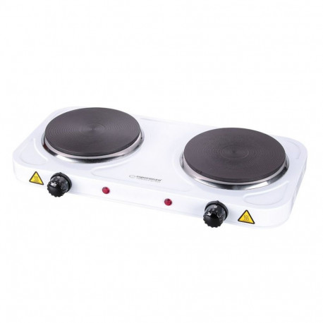 Esperanza EKH010W Adjustable electric cooker  2 heating fields  white